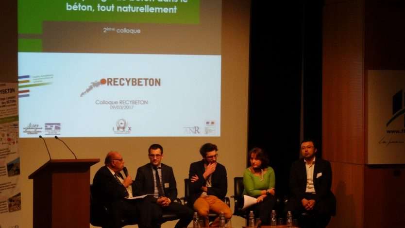 Participation Ã  la table ronde du colloque RecybÃ©ton 2Ã¨me Ã©d